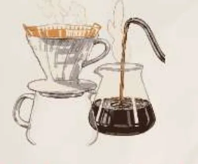 Ilustração de um coador de café