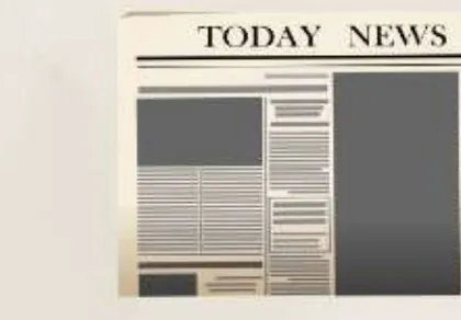 Ilustração de um jornal